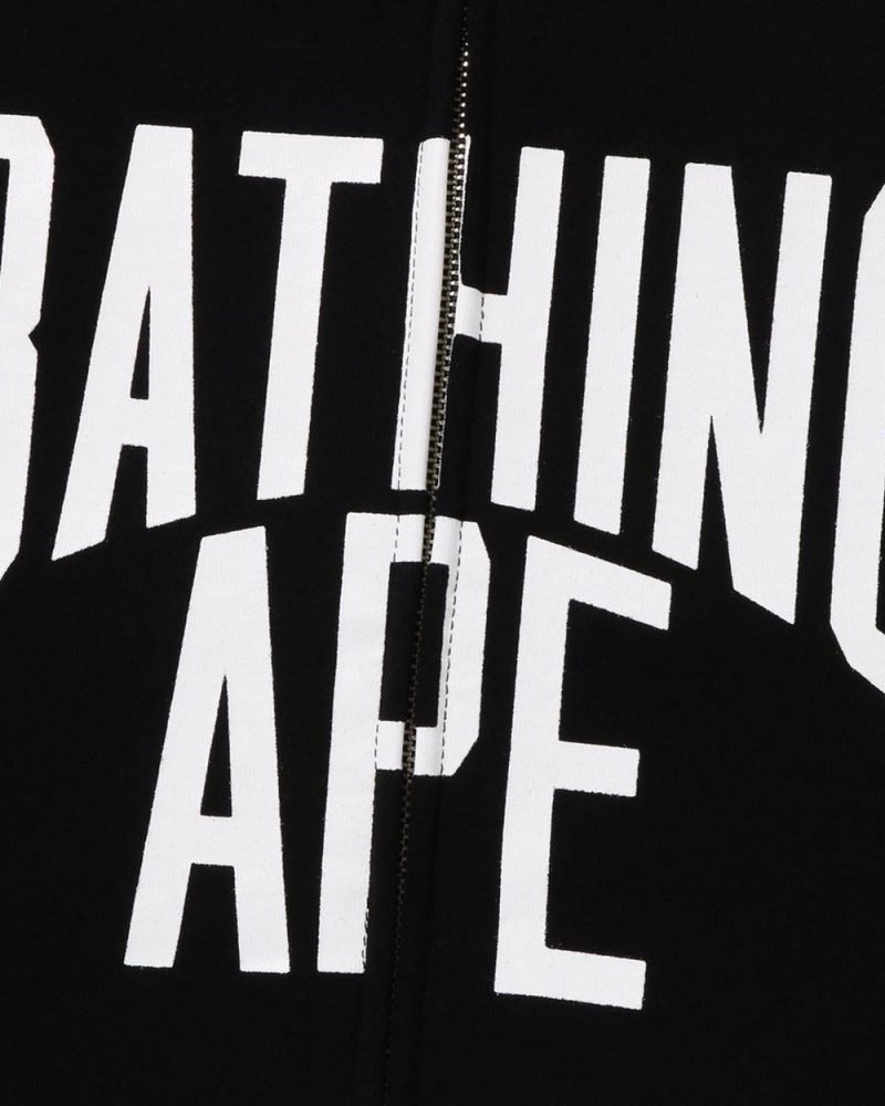 Sweatshirt Bape Multi NYC Logo Shark Full Zip Hoodie Noir Homme | OLD-20712624